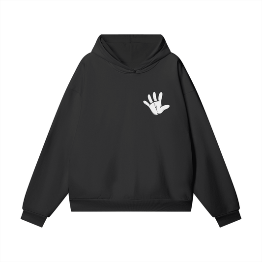 Oversize Heavyweight Back Logo Fleece Hoodie