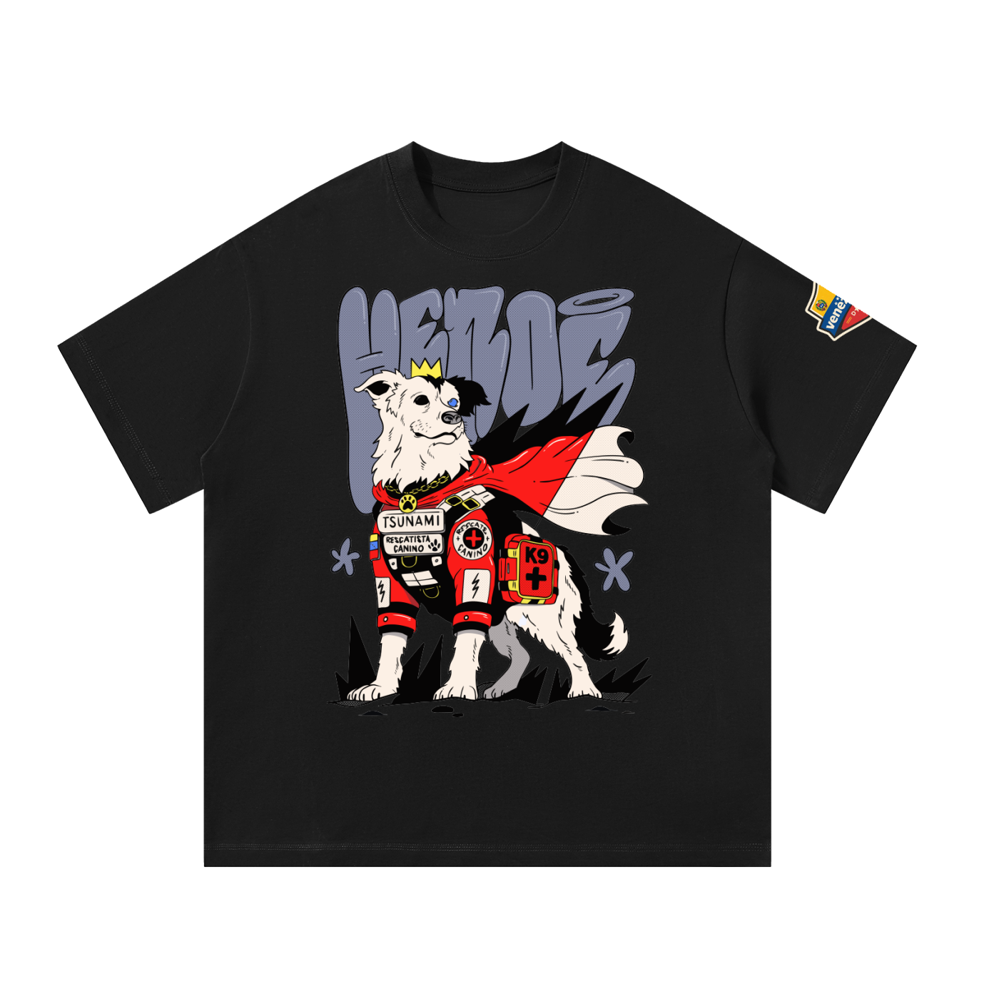 VENEZUELA HEROES Earthquake relief 1/100 limited edition T-shirt by RON THE KILLER. USA Edition